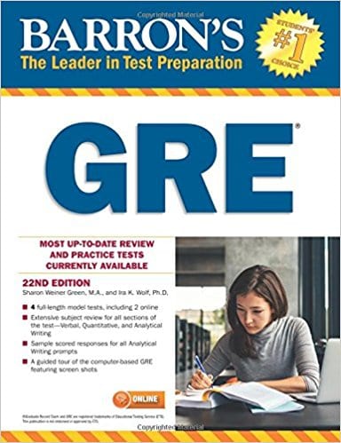 BARRON’S GRE, 22nd EDITION