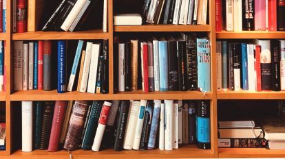 books in shelves