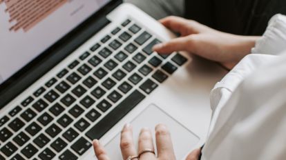 laptop typing