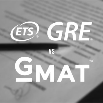 GRE vs GMAT logo