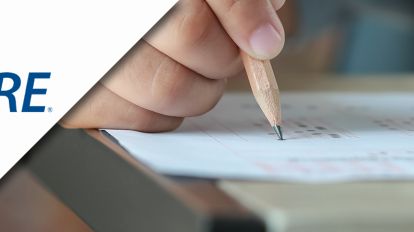 A person answering GRE