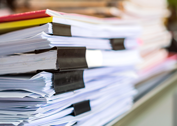 A compilation of answer sheets and documents
