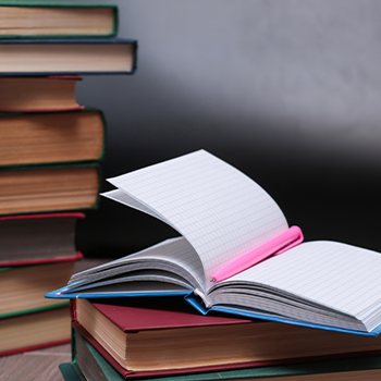 books in stack