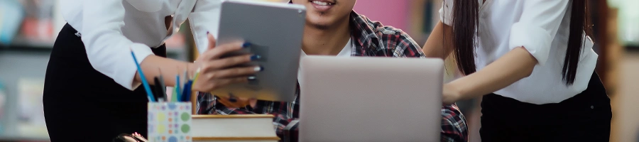 Showing two gadgets to one person